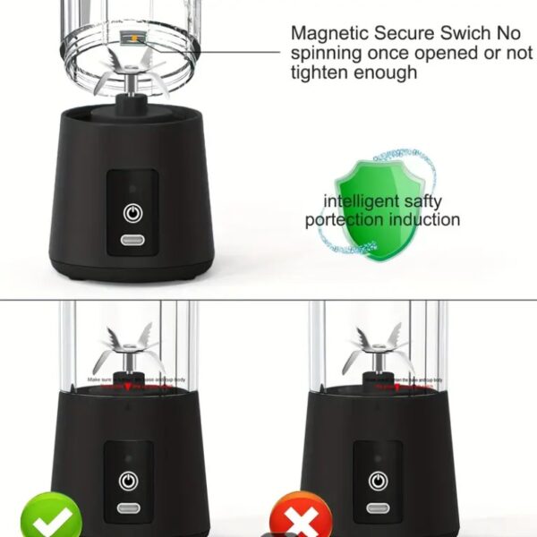 Portable and Rechargeable Battery Juice Blender - Image 7
