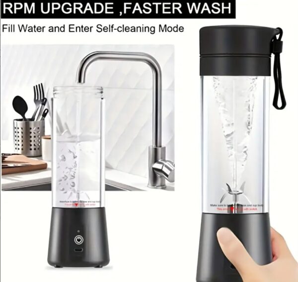 Portable and Rechargeable Battery Juice Blender - Image 6